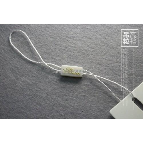 Good quality black hang tag string in apparel,hang tag strings cord for garment,stringing price hangtag or seal tag DHDL507