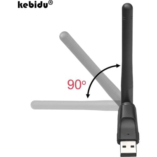 Kebidu Chipset Ralink MT-7601 150M USB 2.0 WiFi Wireless Network Card 802.11 b/g/n LAN Adapter with rotatable Antenna for Laptop