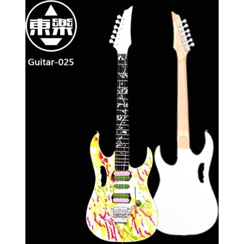 Wooden Handcrafted Miniature Guitar Model guitar-025 Guitar Display with Case and Stand (Not Actual Guitar! for Display Only!)