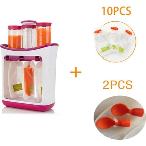 Home Cooking Machine Kids' Puree Squeeze Dispenser Baby Silicone Food Supplement Machine Fruit Container Storage Infant Feeding