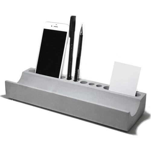 Creative Pen holder Silicone Concrete Molds Pen Container Holder Plaster Mould For Desk Decoration Cement Clay Mold