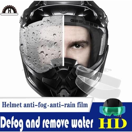 Motorcycle Electric Bike Helmet Anti-fog and Rainproof Film HD Lens Sticker Riding Helmet Rainproof Film