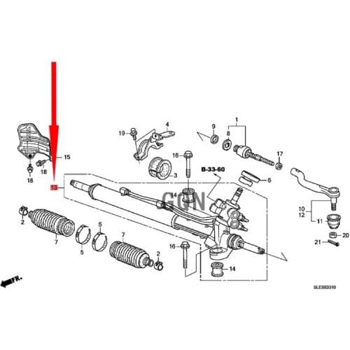 Steering gear booster pump 2007-Hon daO DYS SEY steering gear steering gear assembly steering oil pump