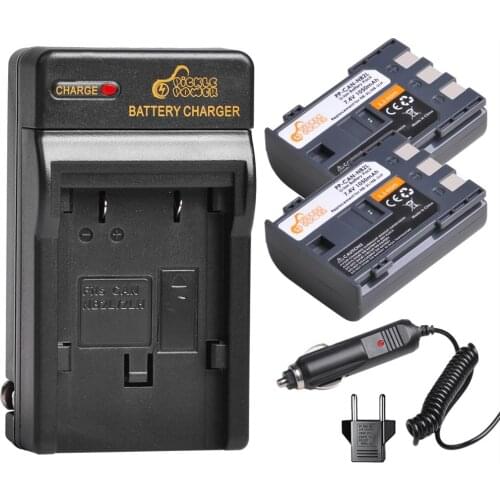NB-2L NB-2LH NB2L Battery + Wall Charger for Canon EOS 400D S80 S70 S50 S60 350D G7 G9