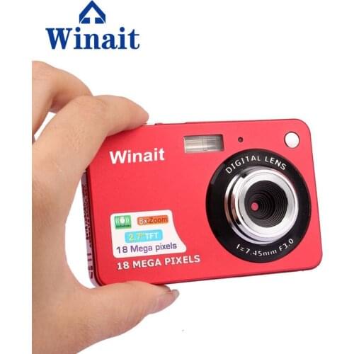 FreeShipping 2017 Newest 2.7 Inch Screen Cheapest Photo Camera With 8X Digital Zoom Anti-Shake Mini Camera Digital Made In China