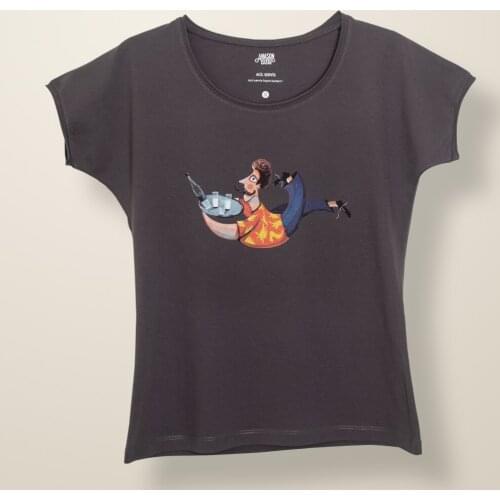 New season womens t-shirt round neck natural cotton original brand normal mold bike collar printed standard size light cool