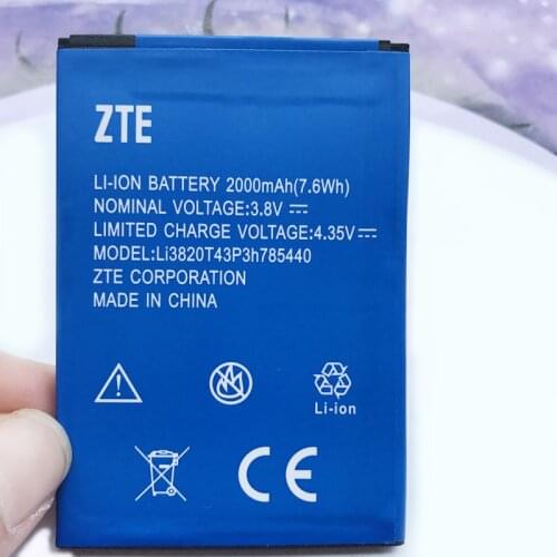 100% New High Quality Li3820T43P3h785440 Battery 2000mAh For ZTE Blade L370 /For ZTE Blade L2 Plus Mobile Phone Battery