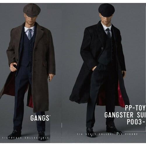 PP-Toys p003 1/6 Male suit clothes WWII British retro Fit 12" Action Figure Dolls Female Clothes Set Suits