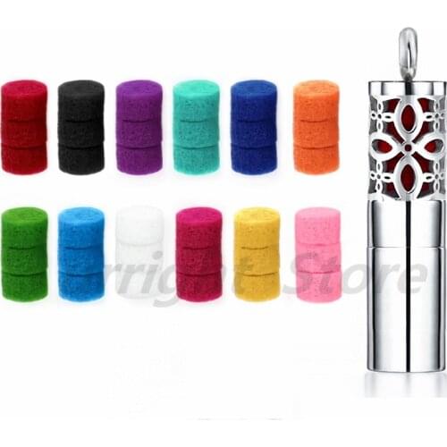30pcs/lot 7mm Colorful Aromatherapy Felt Pads Jewelry Findings Fit for Essential Oil Diffuser Perfume Storage bottle wholesale