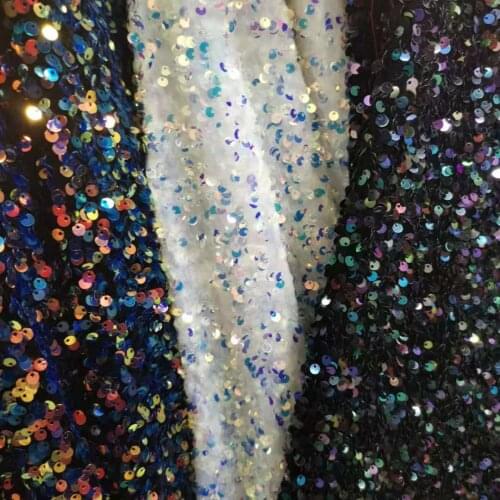 Bling Sequins Fabric Gown Dress Skirt Mask Material Stylish Sewing Tissue