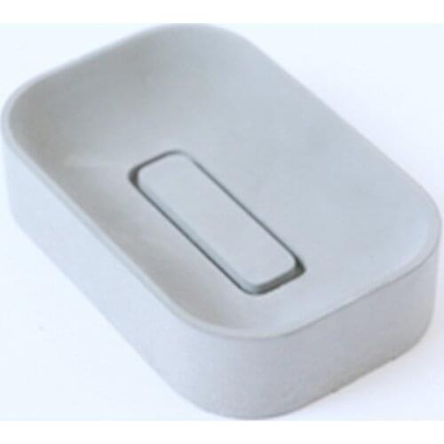 Silicone Concrete Polymer Clay Resin Craft Soap Dish Molds Handmade Cement Silicon Soap Tray Mould