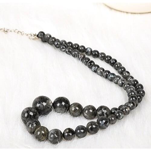 Dark Black Round Beads with Different Size Making For Simple Style Handmade Diy Necklace Jewelry Accessories