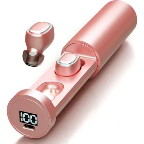 TWS-202 Mini Portable Wireless Earphones Bluetooth 5.0 Headphones Touch Control HiFi Sound Sport Earbuds Auto Pairing Headset