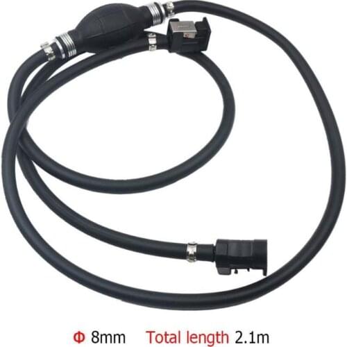 Universal 8mm Rubber Fuel Pump Fuel Line Hose Outboard Boat Engine Petrol Tank Connectors Kit For Auto Car Boat Outboard