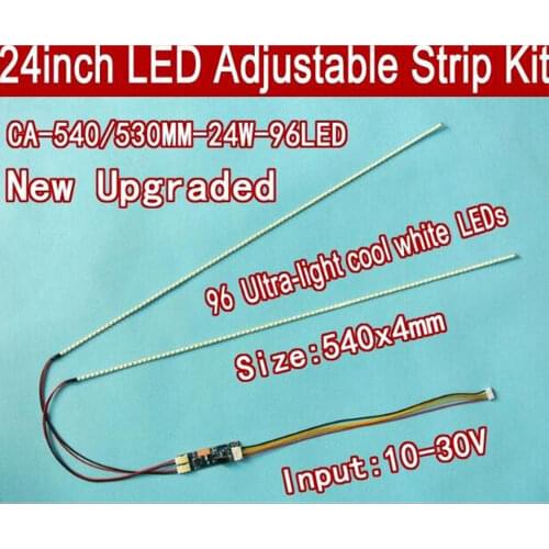 Universal Highlight Dimmable LED Backlight Lamps Update kit Adjustable LED Light For LCD Monitor 2 LED Strips