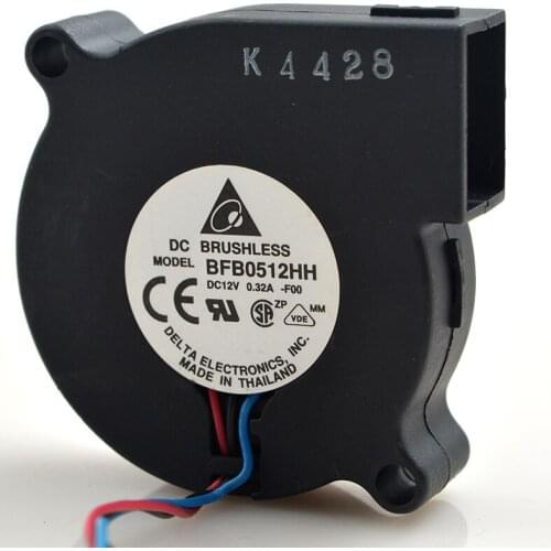 New original 12v 0.24a BUB0512HH ball double bearing turbine cooling fan blower