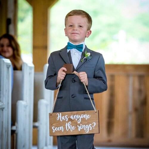 Ring Bearer Flower Girl Sign Vinyl Art Sticker Wedding Decor Animal Dog Lovers Sign Remove Art Decals For Engagement Reveal