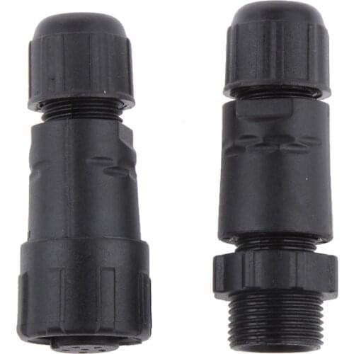 Waterproof 6 Pin Wire Terminal Solar Panel Connector Boat 12V Plug Socket