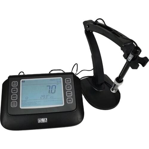 High precision 0.001 resolution 6.5 inch LCD benchtop long life omron button digital pH meter