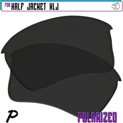 EZReplace Polarized Replacement Lenses for - Oakley Half Jacket XLJ Sunglasses - Black P