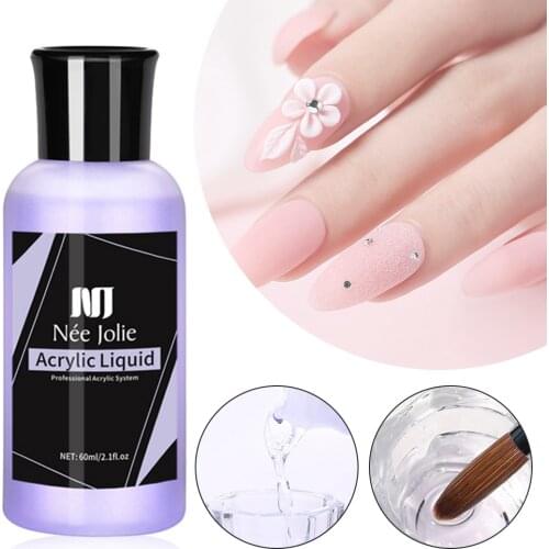 Nail Liquid Monomer Strong Adhesion Liquid Monomer Non-yellowing Ensure Color Clarity Nail Diy Extension Carving Manicure Tool