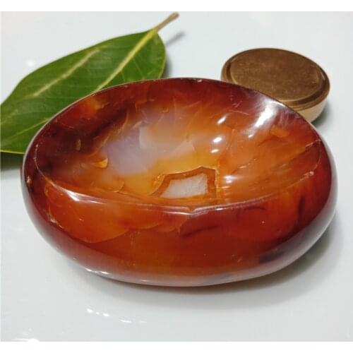 1pc 300g Natural Red Carnelia Ashtray Agate Bowl Stones Teacup Jade Crystal Quartz Cup Tobacco jar Teaware free shipping