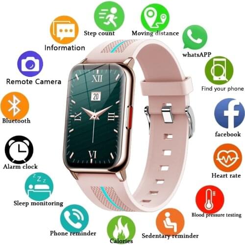 2021 Fashion Smart Bracelet Blood Pressure Heart Rate Monitor IP68 Waterproof Women Men Pedometer Sport Watch Fitness Tracker