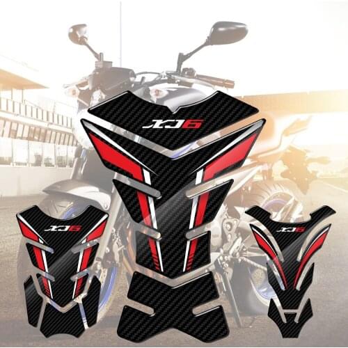For Yamaha XJ6 SP ABS All Year 3D Carbon-look Motorcycle Tank Pad Protector Sticker