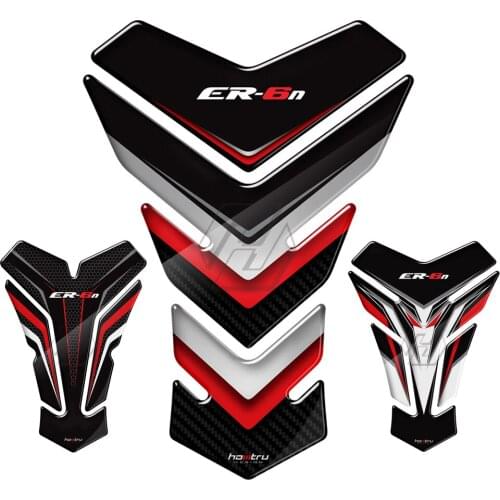 3D Motorcycle Tank Pad Protector Stickers Case for Kawasaki ER6 ER-5N ER6N Decals