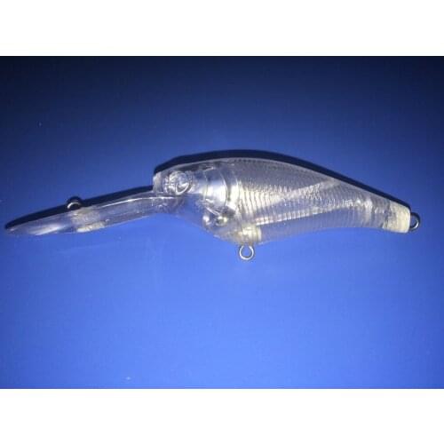 5pcs Unpainted Crankbait Blank Fishing Lure Body 5 1/4Inch 2/3 OZ Blank lures JS#4