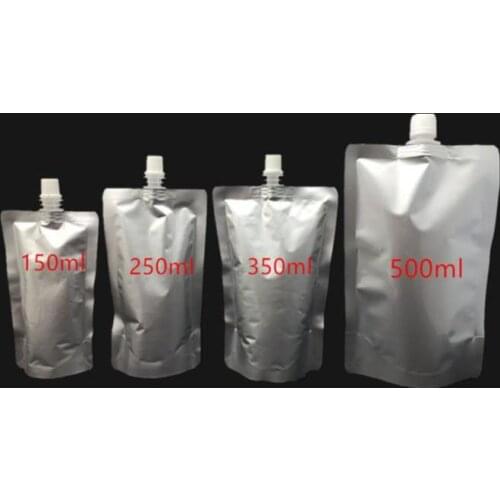 500pcs Doypack 150ml 250ml 350ml 500ml Aluminum Foil Stand Up Spout Liquid Bag Pack Beverage,Squeeze,Drink Spout Pouch SN3879