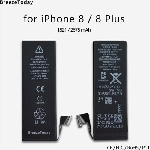 Mobile Phone Battery 1821 2691mAh For iPhone 8 Battery 8Plus Battery Replacement Original батарея для телефона bateria batterie