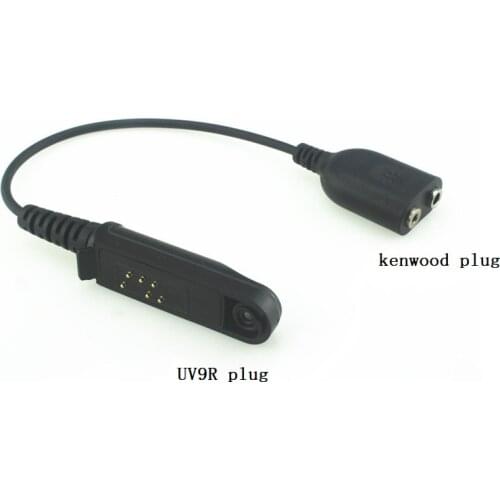 BF-9700 A-58 UV-XR UV-5S GT-3WP UV-9R Baofeng Walkie-talkie Audio Cable Adapter Conversion Kenwood Interface 2-pin Socket