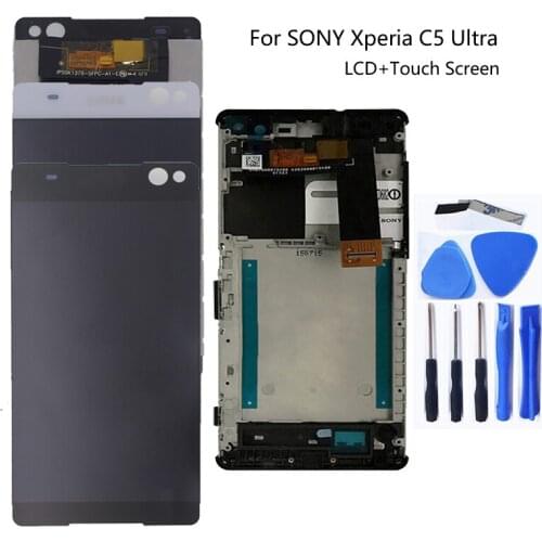 For Sony Xperia C5 E5506 E5533 E5563 E5553 6.0" With box LCD touch screen display for Sony Xperia C5 mobile phone repair parts
