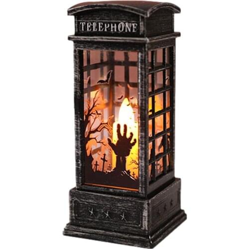 Halloween Electronic Candle Light Haunted House Decoration Lamp
