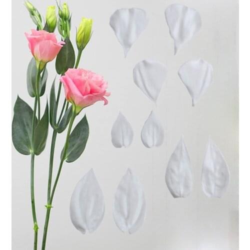 Eustoma Flower Petals & Leaf Mould Fondant Cakes Decor Tools Silicone Mold Sugarcraft Chocolate Baking Tool Cakes Gumpaste Form