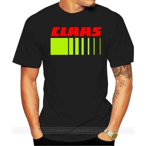 CLAAS LOGO UNISEX T-SHIRT S-3XL TRACTOR FARMING ENTHUSIAST COMBINE HARVESTER DRI 100% cotton men T shirt Tops tee