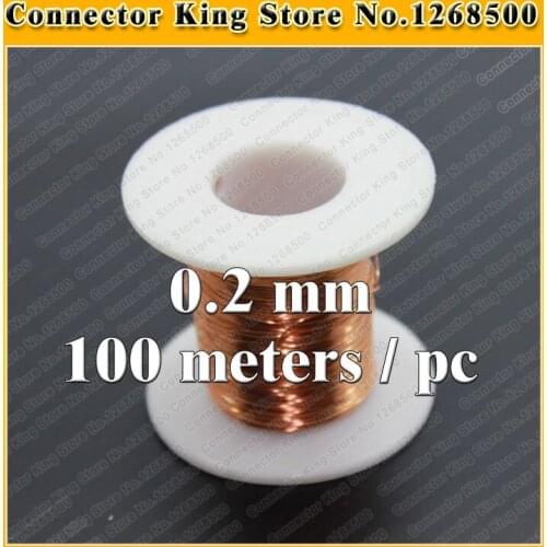 ChengHaoRan Specifications: Diameter 0.2 mm *100m /pc QA-1-155 Polyurethane Wire Copper Wire Enameled Repair cable