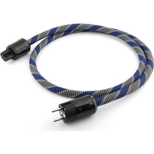 HI-End EU/US AC Power Cable 3 Prong EU/US Plug Power Cord Audio Grade HIFI Power Cable