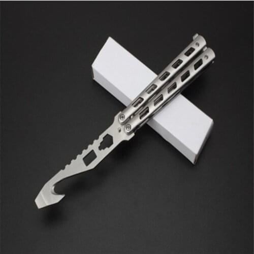 Jl-018 butterfly tool swing knife 3cr13mo steel handle Tactical Self-Defense Comfortable Survival Pocket Tool Knives