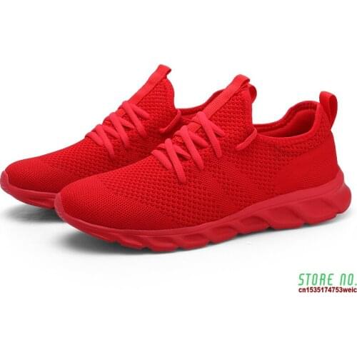 Men Breathable Tennis Sneakers Spring Lightweight Zapatillas Hombre Casual Non-slip Running Shoes Shoes Size 39-46