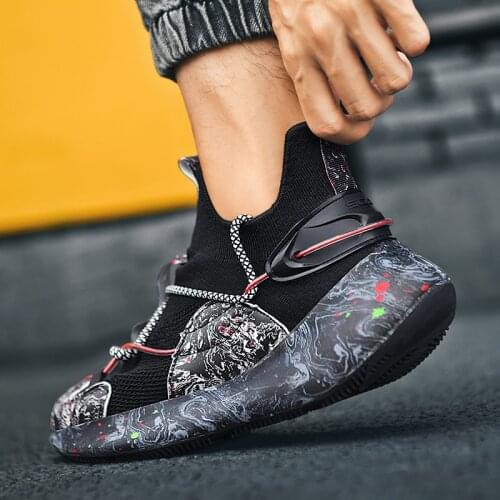Air Mesh Breathable Men Sneakers Sports Running Shoes Outdoor Air Cushion Jogging Athletic Fashion Comfortable Footwear Male