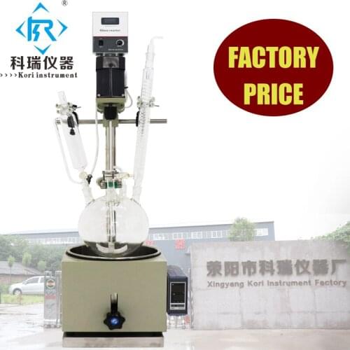 Lab Electric Instruments glass Stirred batch 3L polymerization reactor