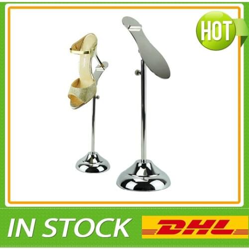 Metal Polished Silver Shoe Display Stand Shoe Riser Stand Shoe Stand sandal Riser Sandal Display Stand