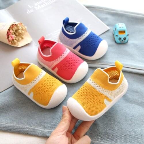 Toddler shoes for baby girl walker baby boy sock shoes with rubber soles soft anti-slip spring summer slipper infant first step