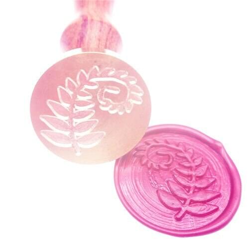 Fern leaf Wax Seal Stamp/ green leaf Sealing Wax Seal/wedding Wax Stamp