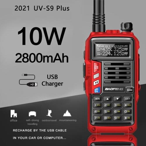 BaoFeng UV-S9 Plus 10W Long Range Portable Powerful Walkie Talkie CB Radio Transceiver upgrade