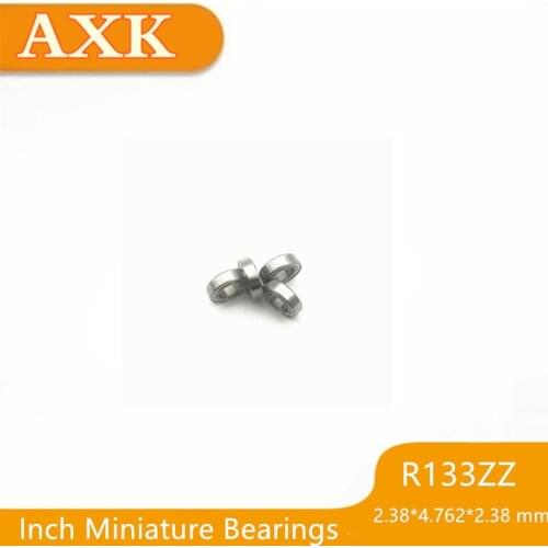 R133zz Bearing Abec-3 (10 Pcs) 2.38*4.762*2.38 Mm Deep Groove R133 Z Zz Ball Bearings 3/32"x 3/16"x 3/32" Inch R133z Beairng