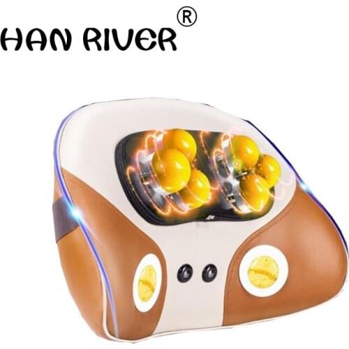 Cervical neck massager instrument lumbar shoulder multi-functional lumbar abdomen massage pillow body cushion for leaning on