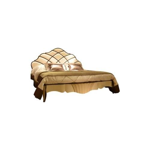 Light luxury furniture master bedroom big bed splendid noble double bed girl bedroom girl big bed